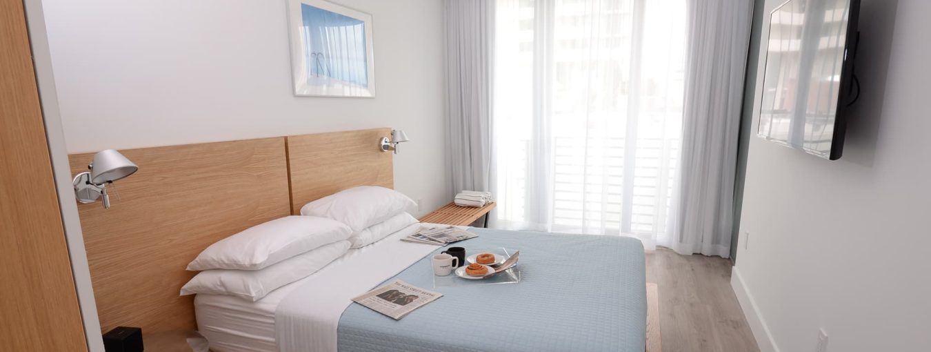 Urban one bedroom with balcony view